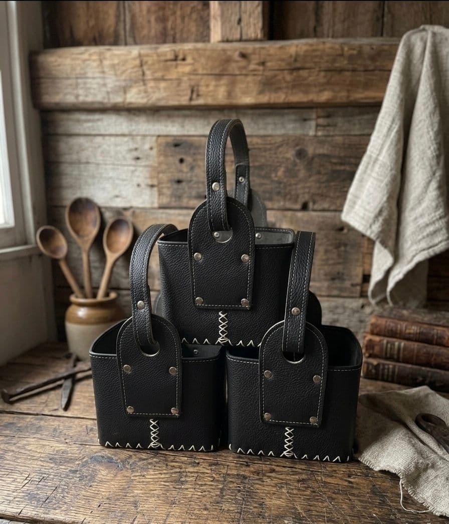 Matera de cuerina negra