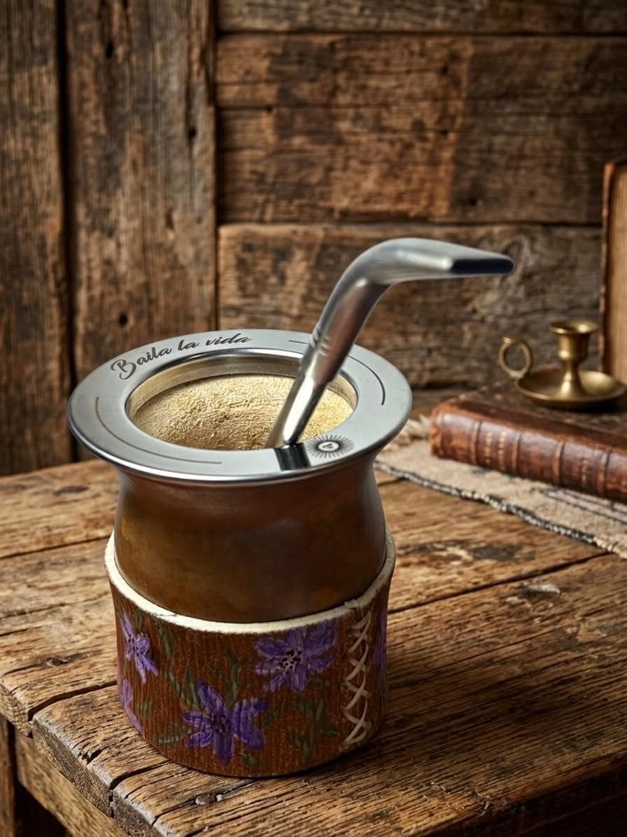Mate con doble personalización pintada y grabada
